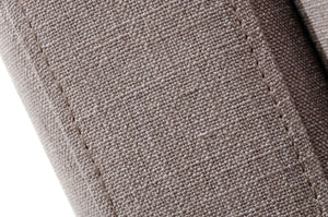 Kesley Grey Fabric Sofa with Gold Legs