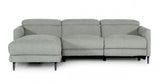 Lulu Grey Fabric Power Reclining Sectional