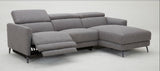 Lulu Grey Fabric Power Reclining Sectional