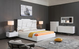 Christina Modern Bedroom Collection in White or Grey