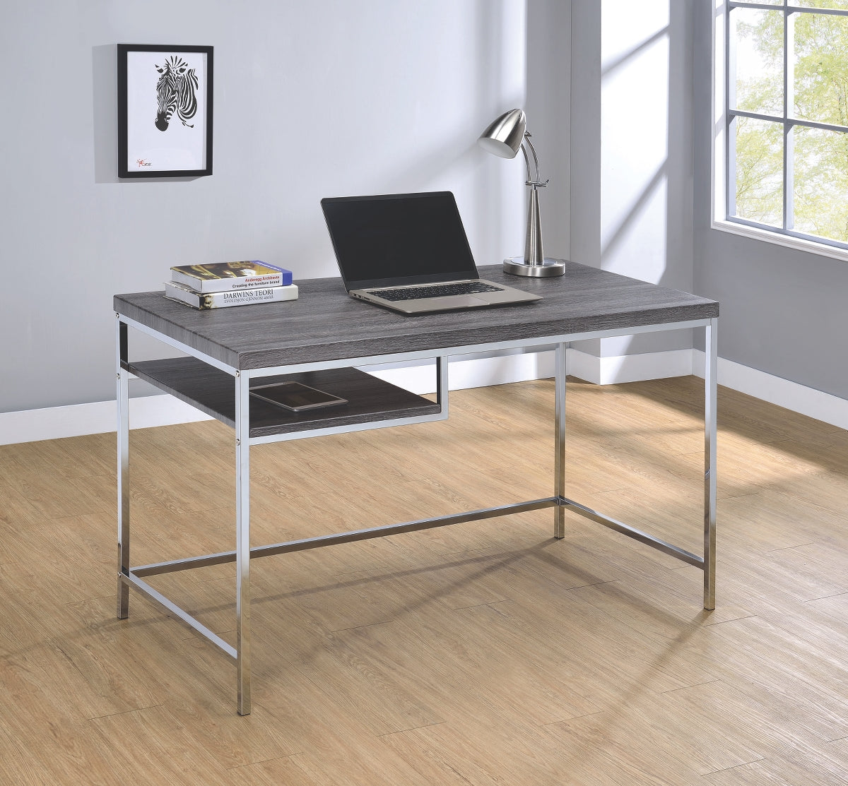 Kramer Weathered Grey Writing Desk