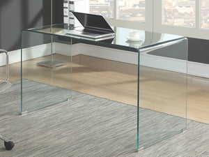 Modern All Glass Writing Desk