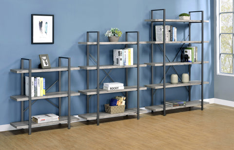 Rustic Bookcase in Grey or Nutmeg