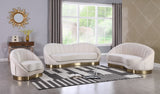 Cheryl Velvet Living Room Collection in 4 Color Options