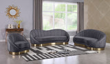 Cheryl Velvet Living Room Collection in 4 Color Options