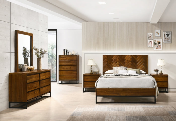 West Brown Antique Bedroom Collection