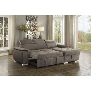 Freya Pull Out Sleeper Sectional in 3 Color Options
