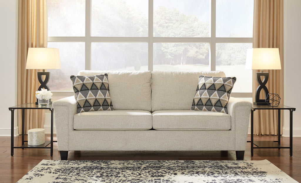 Abigail Cream Chenille Living Room Collection with Optional Queen Sleeper
