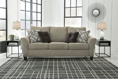 Barney Taupe Living Room Collection with Optional Queen Sleeper