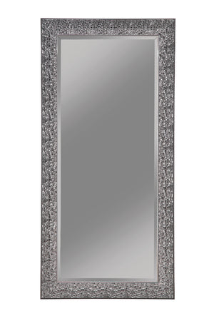 Mosaic Floor Mirror in Silver or Black