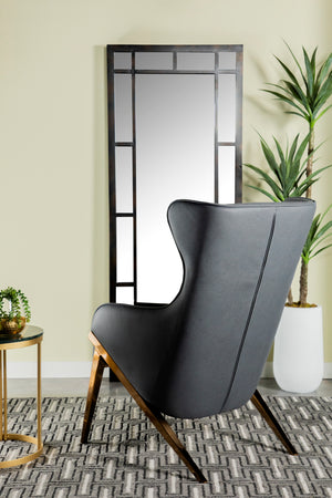 Brushed Bronze Accent Chair in Cream or Slate