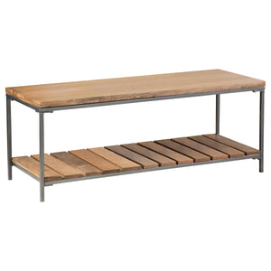 Solid Mango Wood Accent Bench