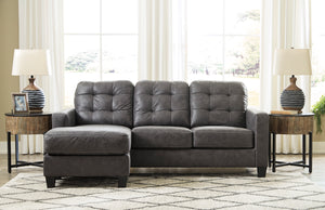 Vin Gunmetal Living Room Collection with Optional Queen Sleeper