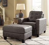 Vin Gunmetal Living Room Collection with Optional Queen Sleeper