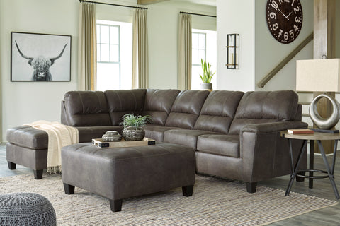 Navis 2 Piece Sectional with Optional Sleeper in 2 Color Options