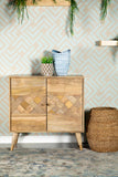 Checkered Pattern Accent Cabinet in 2 Sizes