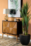 Sunburst Textured Accent Cabinet in 2 Sizes