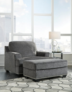 Carbon Chenille Living Room Collection