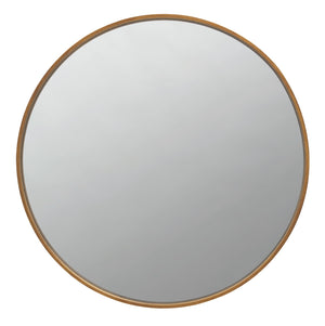Round 40” Wall Mirror in Brass