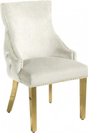 Tully Velvet Dining Chair with Gold Legs in 5 Color Options