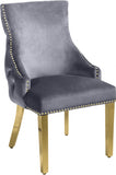 Tully Velvet Dining Chair with Gold Legs in 5 Color Options