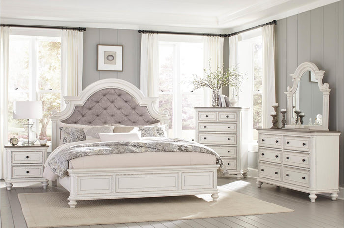 Broyles Antique White Bedroom Collection