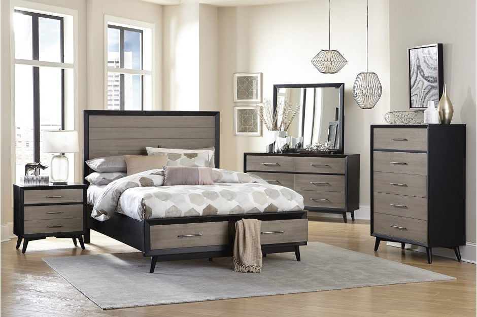 Rocky Dual Tone Storage Bedroom Collection