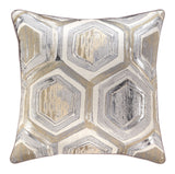 Jacquard with Hexagon Design Accent Pillow