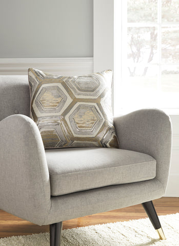 Jacquard with Hexagon Design Accent Pillow