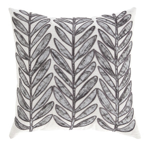 Leaf Design Accent Pillow