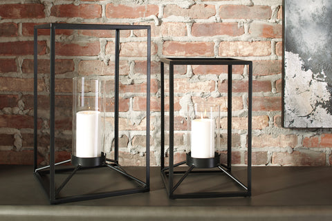 Lantern 2 Piece Candle Holder Set