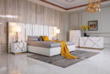 Neal White & Champagne Gold Bedroom Collection