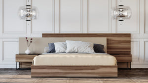 Mathis Italian Modern Walnut Bedroom Collection