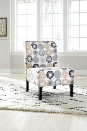 Trenton Fabric Armless Accent Chair in 3 Pattern Options