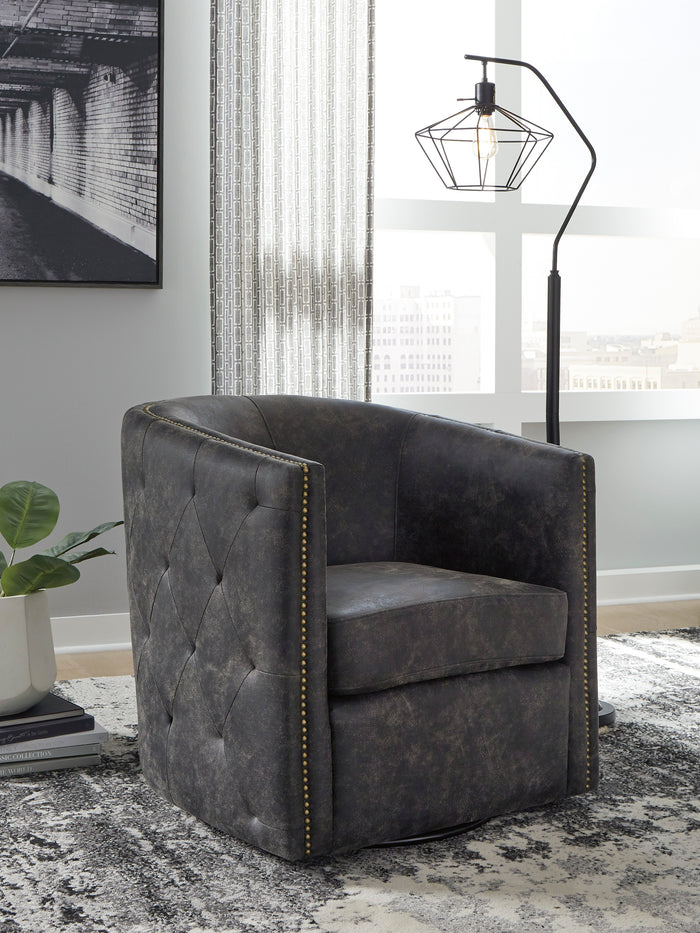 Brent Tufted Swivel Accent Chair