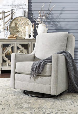 Kam Swivel Glider Accent Chair in 2 Color Options
