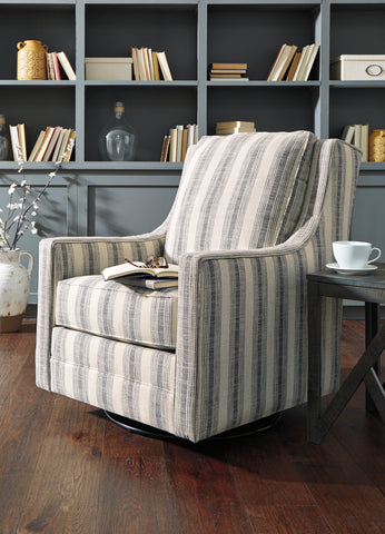 Kam Swivel Glider Accent Chair in 2 Color Options