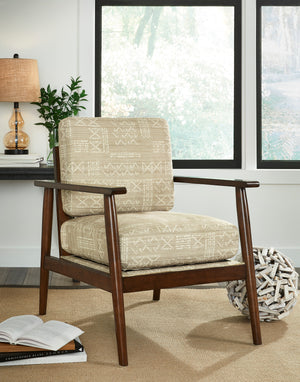 Mid Century Fabric Accent Chair in 3 Color Options