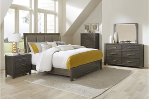 Leto Grey Bedroom Collection with LED Lighting