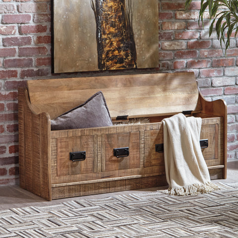 Garrett Rustic Storage Bench