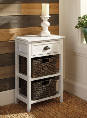 Storage Cottage Accent Table in 2 Sizes and 2 Finishes