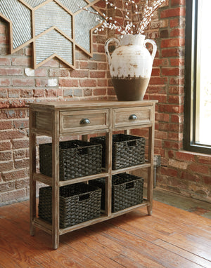 Storage Cottage Accent Table in 2 Sizes and 2 Finishes