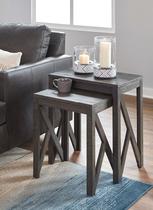 Crossbuck Accent Nesting Table
