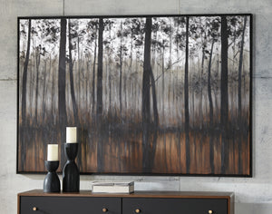 Dark Trees Landscape Canvas Wall Art