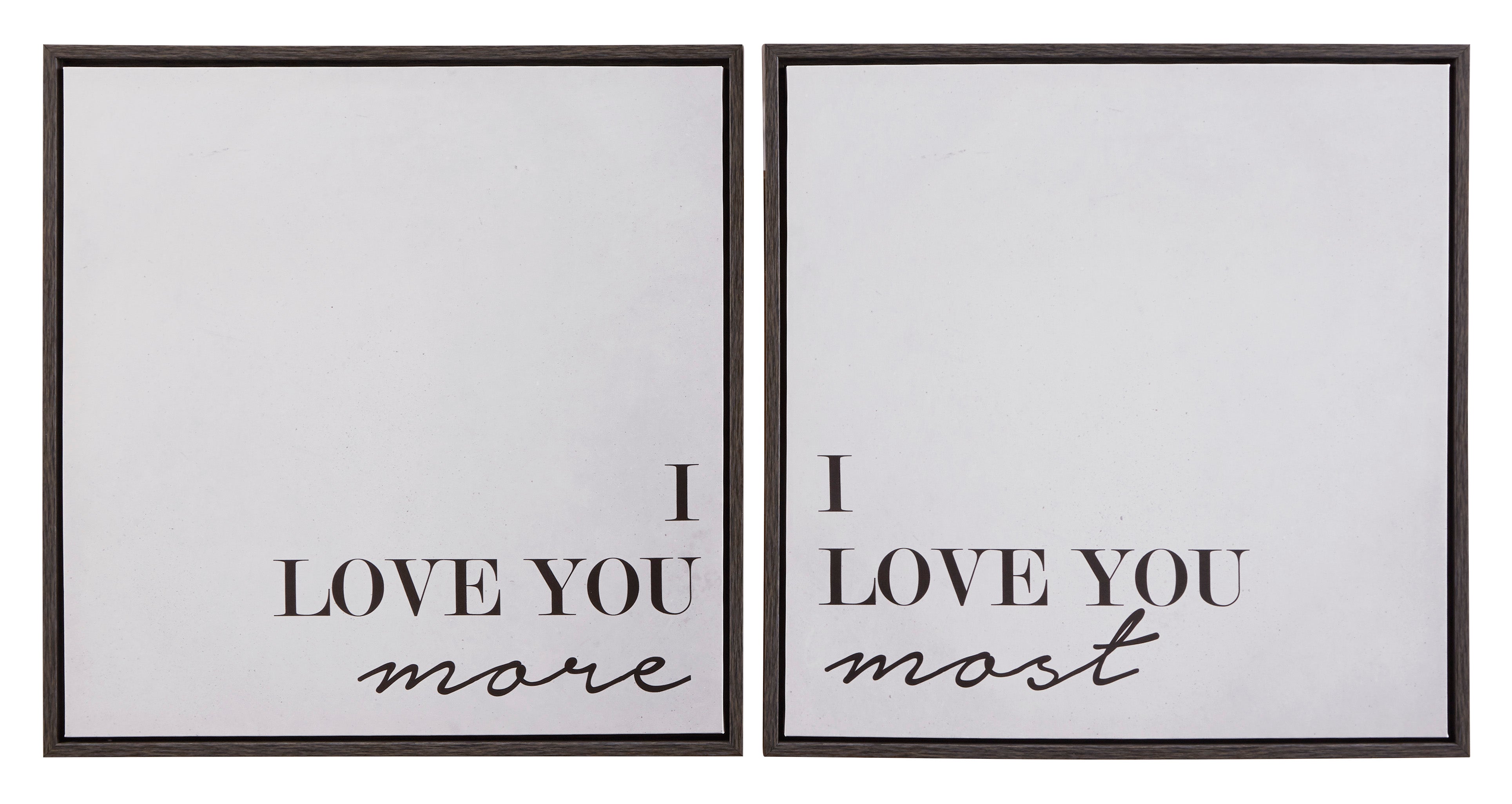 Love 2 Piece Canvas Wall Art Set