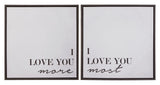 Love 2 Piece Canvas Wall Art Set