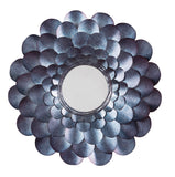 Accent Wall Mirror with Metal Petals