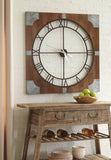 Antique Grey Metal Wall Clock