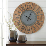 Rustic Roman Numerals Wall Clock