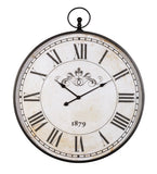 Round Antique Roman Numerals Wall Clock